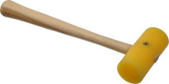 Garland - 1/4 Lb Head Plastic Mallet - 9" OAL, 9-1/4" Long Wood Handle - Exact Tool & Supply