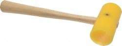 Garland - 3/8 Lb Head Plastic Mallet - 9-3/4" OAL, 10" Long Wood Handle - Exact Tool & Supply