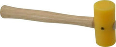 Garland - 1/2 Lb Head Plastic Mallet - 10-1/2" OAL, 12" Long Wood Handle - Exact Tool & Supply