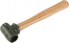 Garland - 1-1/2 Lb Head 1-1/4" Face Malleable Iron Split Head Hammer without Faces - Wood Handle - Exact Tool & Supply
