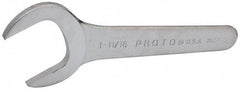Proto - 1-11/16" Standard Service Open End Wrench - 7-5/8" OAL, Single End, Satin Finish, 30° Head Angle - Exact Tool & Supply