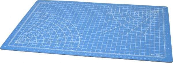 Excel - 18 x 12" Self Healing Cutting Mat - Blue, 3/32" Thick - Exact Tool & Supply
