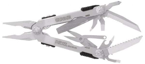 Gerber - 14 Piece, Multi-Tool Set - 6-3/8" OAL, 5" Closed Length - Exact Tool & Supply