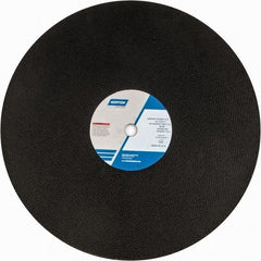 Norton - 20" Zirconia Alumina Cutoff Wheel - 5/32" Thick, 1" Arbor, 2,710 Max RPM, Use with Stationary Grinders - Exact Tool & Supply