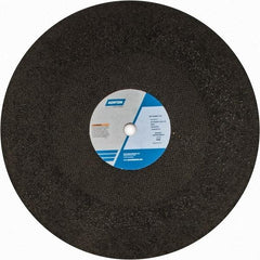 Norton - 20" Zirconia Alumina Cutoff Wheel - 3/16" Thick, 1" Arbor, 2,710 Max RPM, Use with Stationary Grinders - Exact Tool & Supply