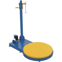 Vestil - 60 Inch Diameter, 8 to 12 Pallets per Hour, Semi Automatic, Medium Duty Stretch and Pallet Wrap Machine - 5,000 Lbs. Capacity, 3 to 12 RPM, 11 Inch High, 10 and 20 Inch Film Height - Exact Tool & Supply