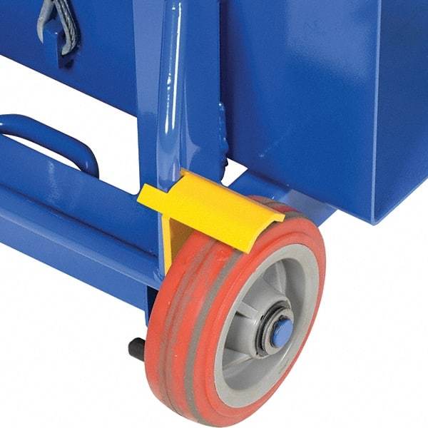 Vestil - Floor Lock for 2" Diam Caster Wheels - 1" Retracted Clearance - Exact Tool & Supply