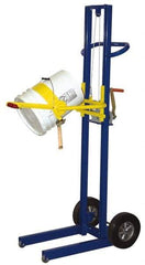 Vestil - 200 Lb Load Capacity, Pail Lifter/Dumper - Manual Hand Crank Cable Winch,52 Inches High, 58 Inches Lift Height - Exact Tool & Supply