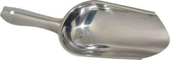 VOLLRATH - 5 oz Silver Stainless Steel Round Bottom Scoop - 5" Wide x 5-1/2" Deep Bowl, 4" Handle Length, 9-1/2" OAL - Exact Tool & Supply