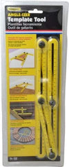 General - 1 mm Graduation, Glass filled Nylon Angle Template Tool - 6-3/4 Inch Base Length - Exact Tool & Supply