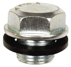Dorman - Standard Oil Drain Plug with Gasket - M16.4x1.33 Thread, O-Ring Gasket - Exact Tool & Supply