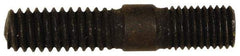 Dorman - 5/16-24 Long Thread, 5/16-18 Short Thread, 1-1/2" OAL Unequal Double Threaded Stud - Steel, Zinc-Plated Finish, 3/4" Long Thread Length, 1/2" Short Thread Length - Exact Tool & Supply