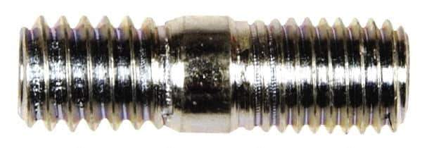 Dorman - 5/16-24 Long Thread, 5/16-18 Short Thread, 1" OAL Unequal Double Threaded Stud - Steel, Black Oxide Finish, 1/2" Long Thread Length, 3/8" Short Thread Length - Exact Tool & Supply