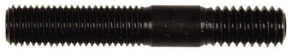 Dorman - 5/16-24 Long Thread, 5/16-18 Short Thread, 2" OAL Unequal Double Threaded Stud - Steel, Black Oxide Finish, 1" Long Thread Length, 9/16" Short Thread Length - Exact Tool & Supply