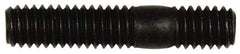 Dorman - 5/16-18 1-1/2" OAL Unequal Double Threaded Stud - Steel, Black Oxide Finish, 7/8" Long Thread Length, 7/16" Short Thread Length - Exact Tool & Supply