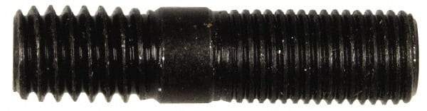 Dorman - 3/8-24 Long Thread, 3/8-16 Short Thread, 1-1/2" OAL Unequal Double Threaded Stud - Steel, 3/4" Long Thread Length, 1/2" Short Thread Length - Exact Tool & Supply