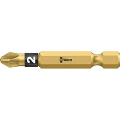 Wera - #1 Pozidriv Screwdriver Bit - 2" OAL - Exact Tool & Supply
