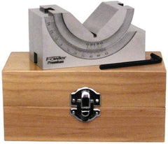 Fowler - 1-3/4" Max Capacity, 90° Angle, Steel V-Block - 3-3/4" Long x 1-3/4" Wide x 2" High, Sold as Individual - Exact Tool & Supply