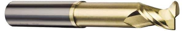 Accupro - 1", 2 Flute, Single End, Solid Carbide, 0.045" Corner Radius End Mill - 6" OAL, 45° Helix, Right Hand Flute, 1-1/4" LOC, Right Hand Cut, 3-5/8" Extended Reach - Exact Tool & Supply