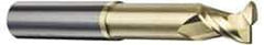 Accupro - 1", 2 Flute, Single End, Solid Carbide, 0.09" Corner Radius End Mill - 5" OAL, 45° Helix, Right Hand Flute, 1-1/4" LOC, Right Hand Cut, 2-1/8" Extended Reach - Exact Tool & Supply