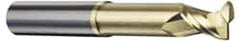 Accupro - 1" Diam 2 Flute Solid Carbide 0.03" Corner Radius End Mill - Exact Tool & Supply