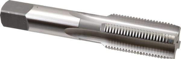 OSG - 1-12 UNF 3B 4 Flute Bright Finish High Speed Steel Straight Flute Standard Hand Tap - Plug, Right Hand Thread, 5-1/8" OAL, 2-1/2" Thread Length, H4 Limit, Oversize - Exact Tool & Supply