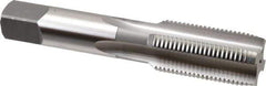 OSG - 1-12 UNF 3B 4 Flute Bright Finish High Speed Steel Straight Flute Standard Hand Tap - Plug, Right Hand Thread, 5-1/8" OAL, 2-1/2" Thread Length, H4 Limit, Oversize - Exact Tool & Supply
