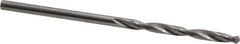SGS - #51 118° Solid Carbide Jobber Drill - Bright Finish, Right Hand Cut, Spiral Flute, Straight Shank, 1-1/2" OAL, Faceted Point - Exact Tool & Supply