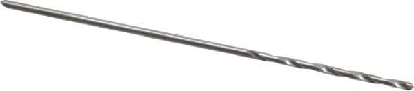 SGS - #70 118° Solid Carbide Jobber Drill - Bright Finish, Right Hand Cut, Spiral Flute, Straight Shank, 1-1/4" OAL, Faceted Point - Exact Tool & Supply