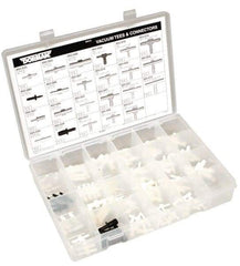 Dorman - 115 Piece, 1/8 to 5/16" Vacuum Tees & Connectors - Plastic - Exact Tool & Supply