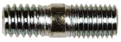 Dorman - M8x1.25 30mm OAL Unequal Double Threaded Stud - Steel, Black Oxide Finish, 20mm Long Thread Length, 10mm Short Thread Length, Metric - Exact Tool & Supply