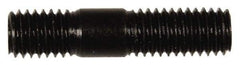 Dorman - M8x1.25 35mm OAL Unequal Double Threaded Stud - Steel, Black Oxide Finish, 16mm Long Thread Length, 10mm Short Thread Length, Metric - Exact Tool & Supply