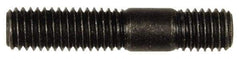 Dorman - M8x1.25 40mm OAL Unequal Double Threaded Stud - Steel, Black Oxide Finish, 21mm Long Thread Length, 10mm Short Thread Length, Metric - Exact Tool & Supply