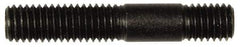 Dorman - M8x1.25 45mm OAL Unequal Double Threaded Stud - Steel, Black Oxide Finish, 23mm Long Thread Length, 10mm Short Thread Length, Metric - Exact Tool & Supply