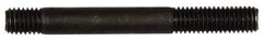 Dorman - M8x1.25 70mm OAL Unequal Double Threaded Stud - Steel, Black Oxide Finish, 24mm Long Thread Length, 10mm Short Thread Length, Metric - Exact Tool & Supply