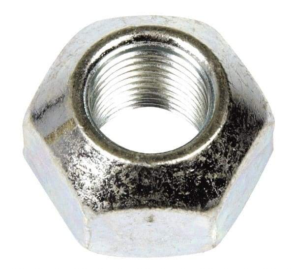 Dorman - 9/16-18 Zinc Finish Open Wheel Nut - 1" Hex, 21/32" OAL, 90° Seat Angle - Exact Tool & Supply