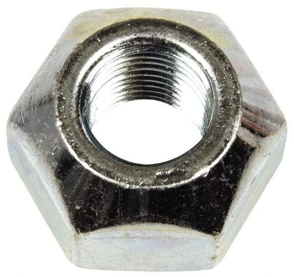 Dorman - 9/16-18 Zinc Finish Open Wheel Nut - 1-1/16" Hex, 21/32" OAL, 90° Seat Angle - Exact Tool & Supply