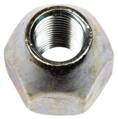Dorman - 9/16-18 Black Oil Quench Finish Open Wheel Nut - 1-1/16" Hex, 31/32" OAL, 60° Seat Angle - Exact Tool & Supply