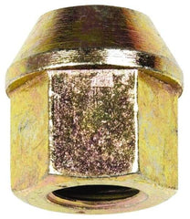 Dorman - M12-1.5 Zinc Finish Open Wheel Nut - 19mm Hex, 23mm OAL, 60° Seat Angle - Exact Tool & Supply