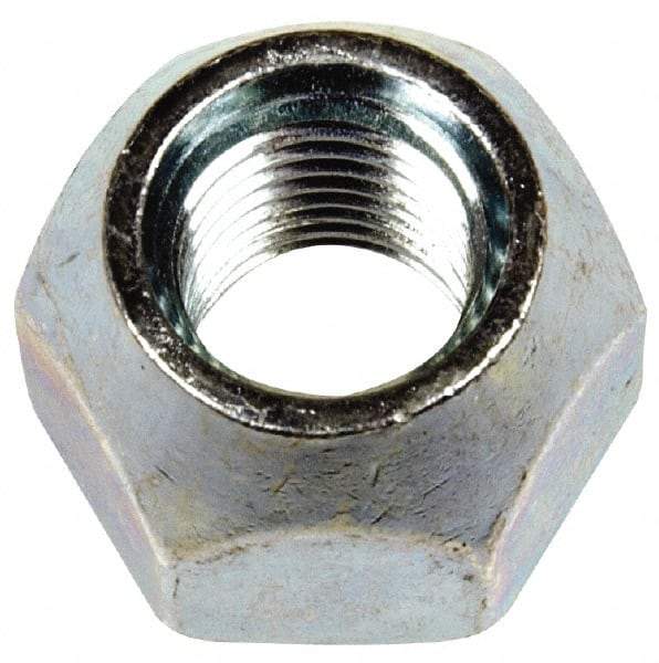 Dorman - M12-1.5 Zinc Finish Open Wheel Nut - 21mm Hex, 16mm OAL, 60° Seat Angle - Exact Tool & Supply