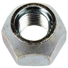 Dorman - M12-1.5 Zinc Finish Open Wheel Nut - 21mm Hex, 16mm OAL, 60° Seat Angle - Exact Tool & Supply
