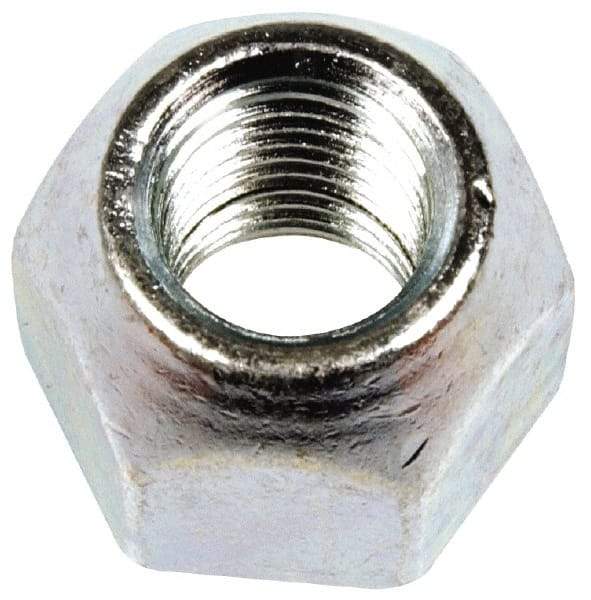 Dorman - M12-1.5 Zinc Finish Open Wheel Nut - 21mm Hex, 18mm OAL, 60° Seat Angle - Exact Tool & Supply