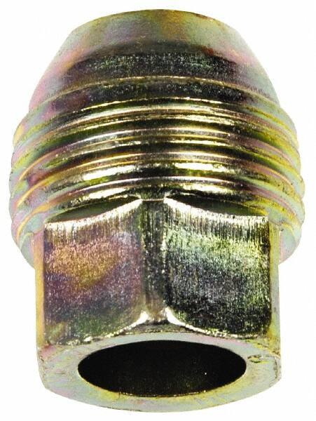 Dorman - M12-1.5 Zinc Finish Open Wheel Nut - 19mm Hex, 27.5mm OAL, 60° Seat Angle - Exact Tool & Supply