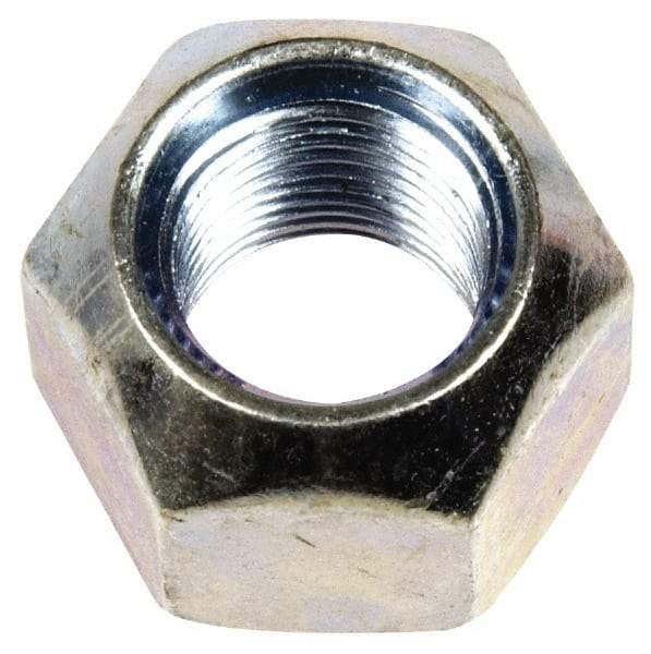 Dorman - 1/2-20 Zinc Finish Open Wheel Nut - 13/16" Hex, 5/8" OAL, 90° Seat Angle - Exact Tool & Supply