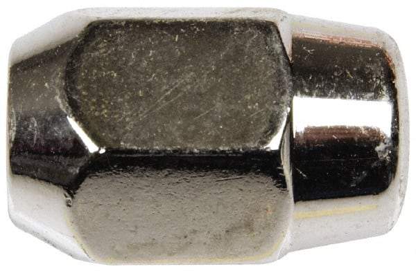Dorman - M12-1.5 Chrome Finish Capped Wheel Nut - 21mm Hex, 33.5mm OAL, 60° Seat Angle - Exact Tool & Supply