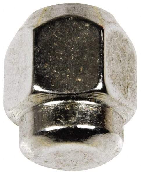 Dorman - M10-1.25 Chrome Finish Capped Wheel Nut - 17mm Hex, 21mm OAL, 60° Seat Angle - Exact Tool & Supply