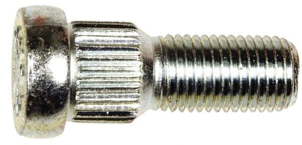 Dorman - 7/16-20 Serrated Bolt Wheel Stud - 0.564" Knurl, 1-5/16" OAL, 3/8" Shoulder Length - Exact Tool & Supply