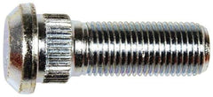 Dorman - 1/2-20 Serrated Bolt Wheel Stud - 0.63" Knurl, 1-17/32" OAL, 3/8" Shoulder Length - Exact Tool & Supply