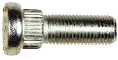 Dorman - 7/16-20 Serrated Bolt Wheel Stud - 0.575" Knurl, 1-3/8" OAL, 5/16" Shoulder Length - Exact Tool & Supply