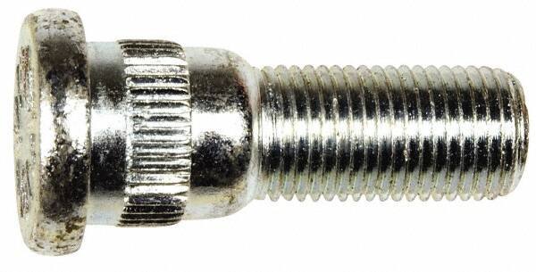 Dorman - 1/2-20 Serrated Bolt Wheel Stud - 0.673" Knurl, 1-19/32" OAL, 9/16" Shoulder Length - Exact Tool & Supply